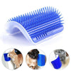 Hirundo Cat Self Grooming Brush Perfect Massager Tool for Cats - Blue/Gray