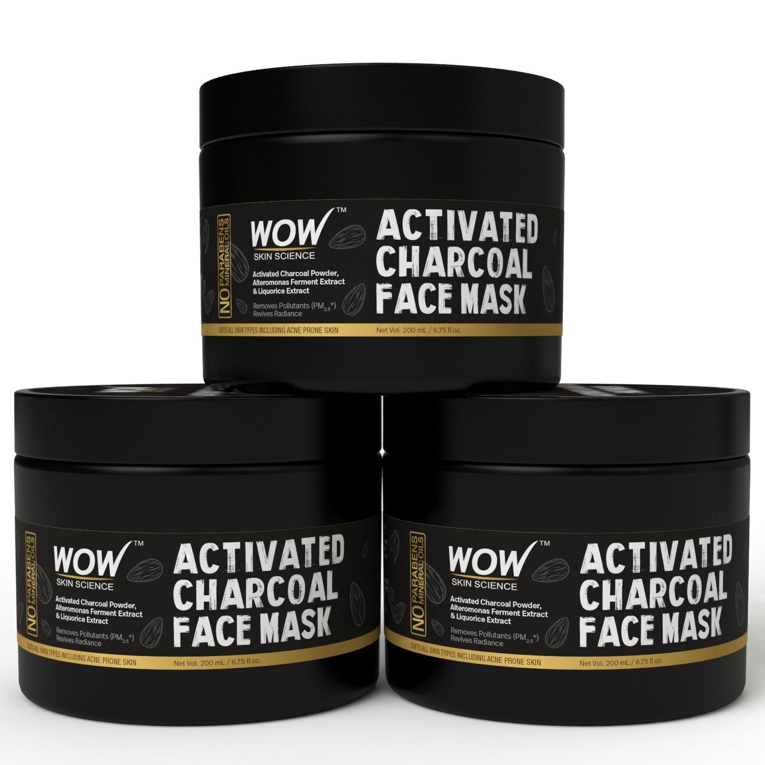 WOW Skin Science Activated Charcoal Face Mask