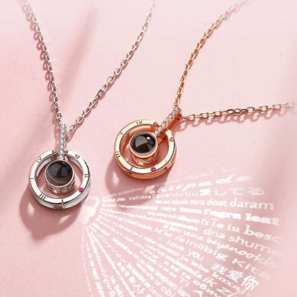 Memory of Love - 100 Languages ILY Necklace