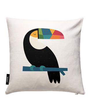 Rainbow Toucan Cushion Cover