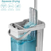 4 in 1 Flat Mop and Bucket Hand Free Wringing Floor Cleaning Mop