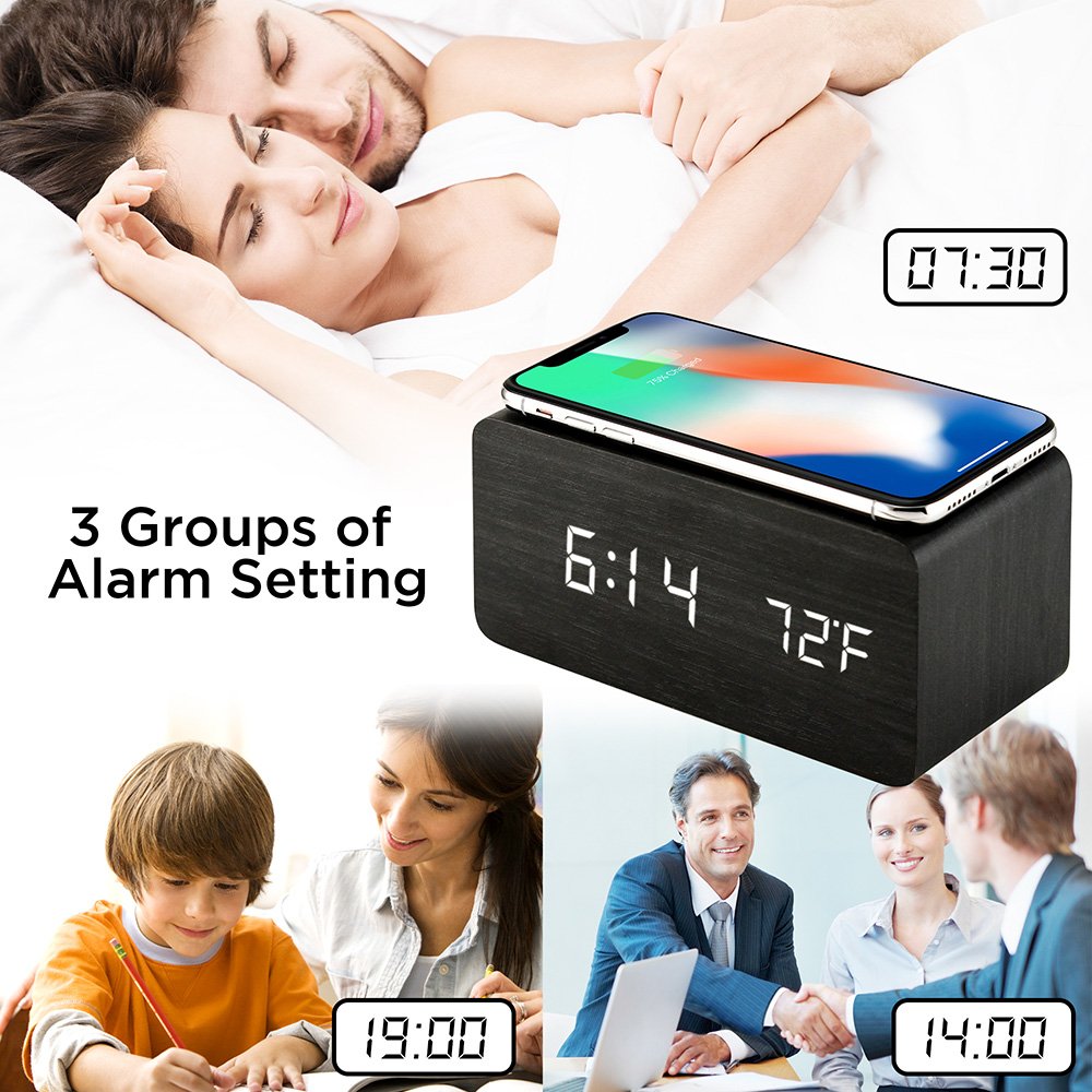 Wooden Alarm Clock