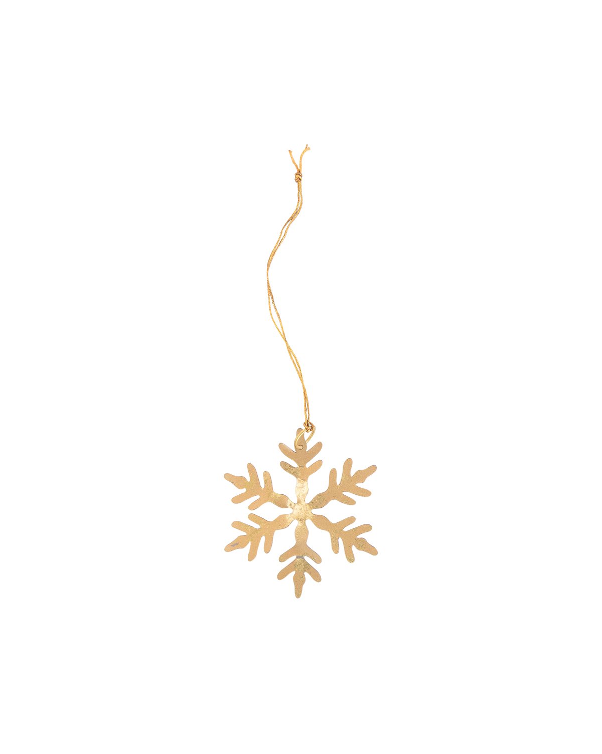 Gold Snowflake Ornaments (Set of 6)