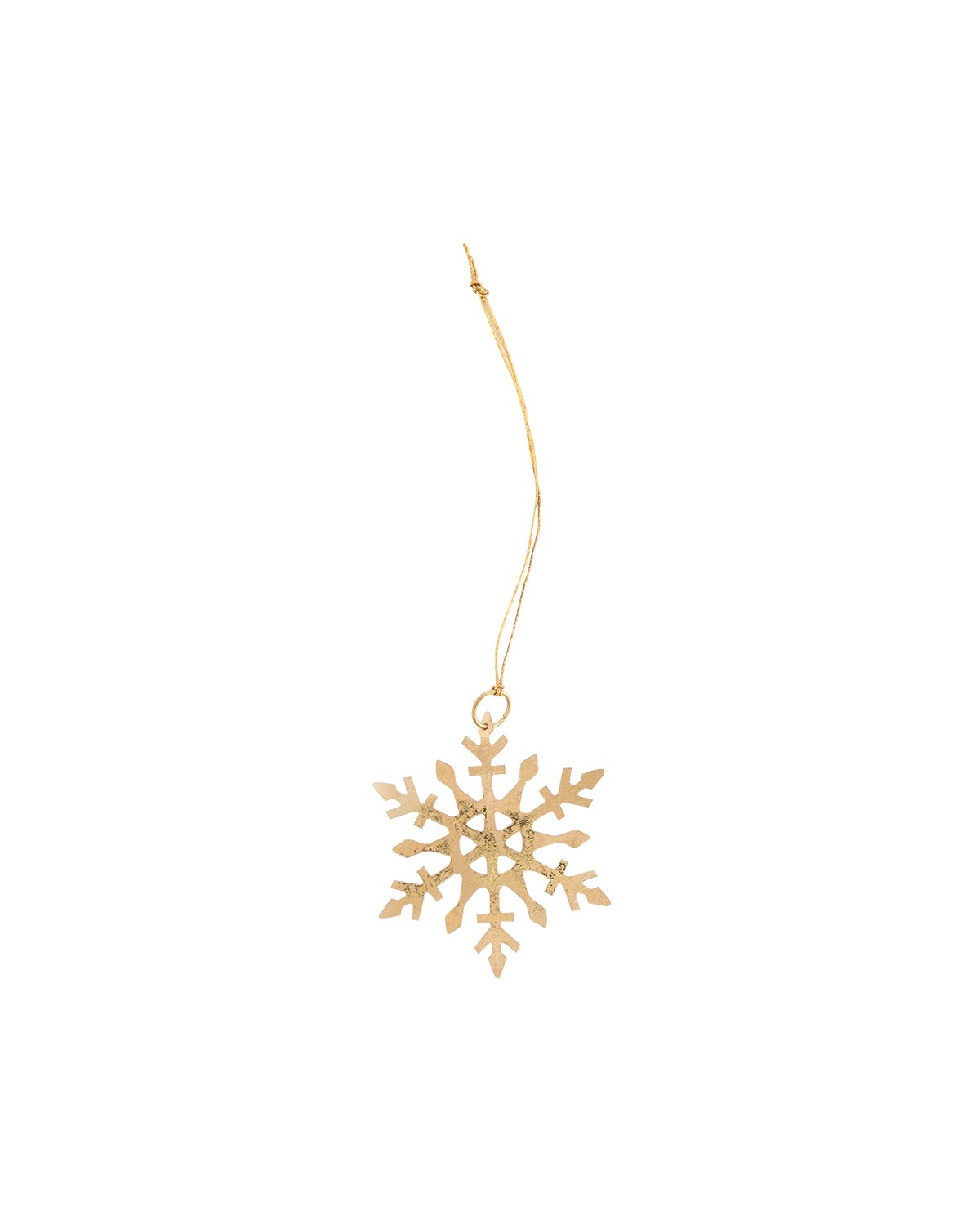 Gold Snowflake Ornaments (Set of 6)
