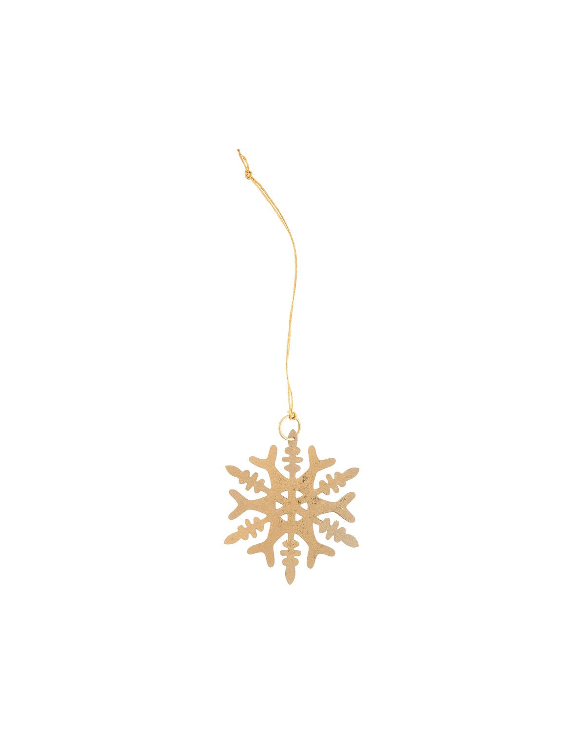 Gold Snowflake Ornaments (Set of 6)