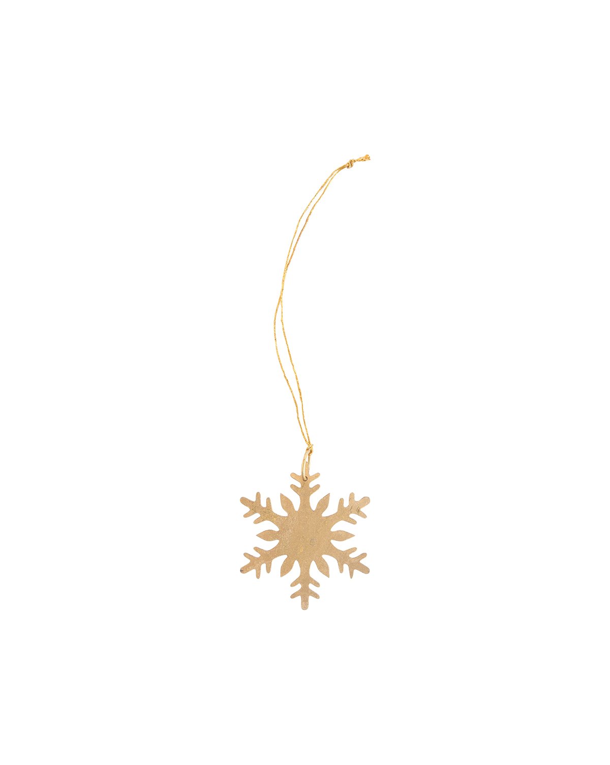 Gold Snowflake Ornaments (Set of 6)