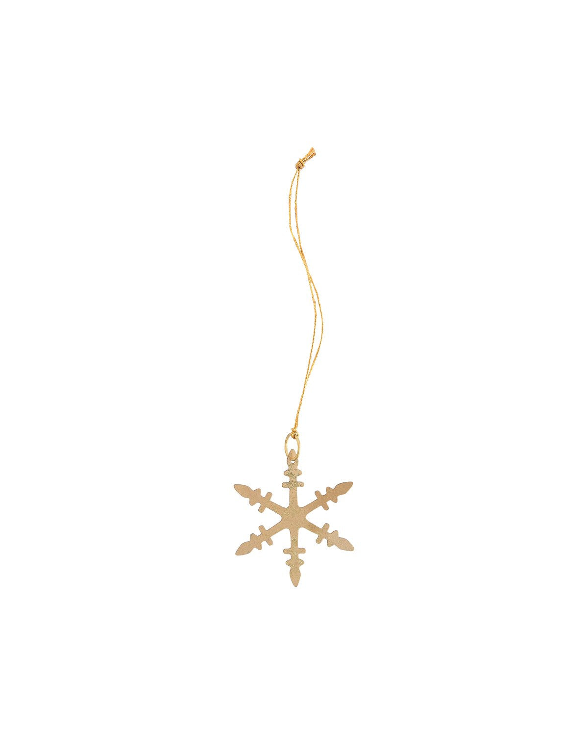 Gold Snowflake Ornaments (Set of 6)