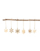 Gold Snowflake Ornaments (Set of 6)