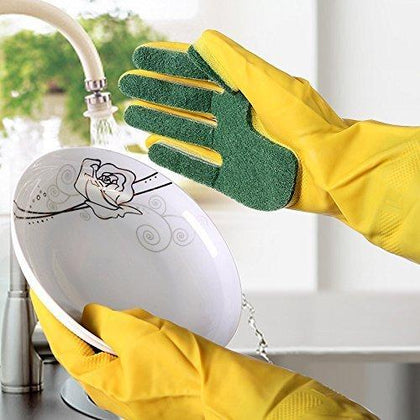 Kitchen Cleaning Gloves Sponge Fingers