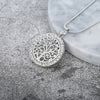 Tree of Life Crystal Round Small Pendant Necklace Gold Silver