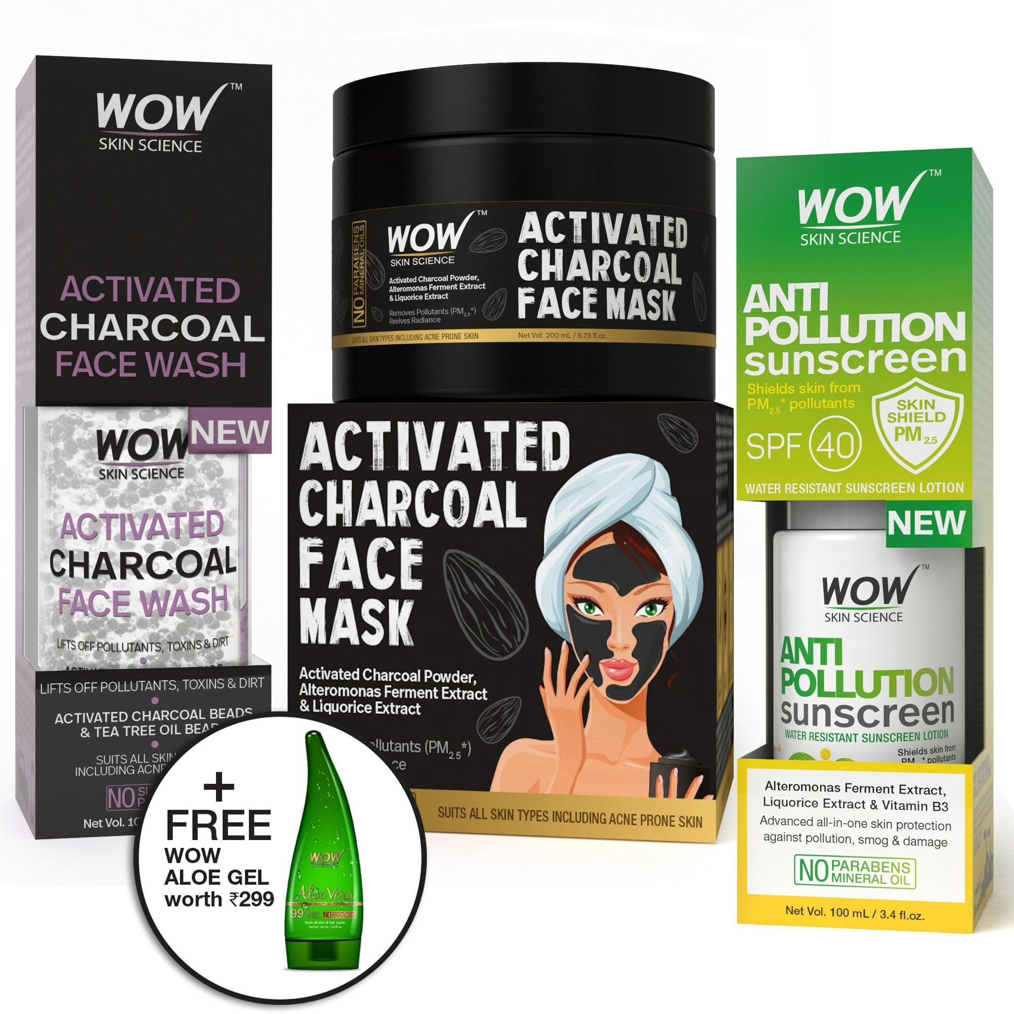 WOW Skin Science Activated Charcoal Face Mask
