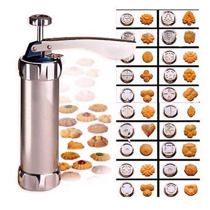 Cookies Press Cutter Kitchen Set With 20 Cookie Molds and 4 Nozzles