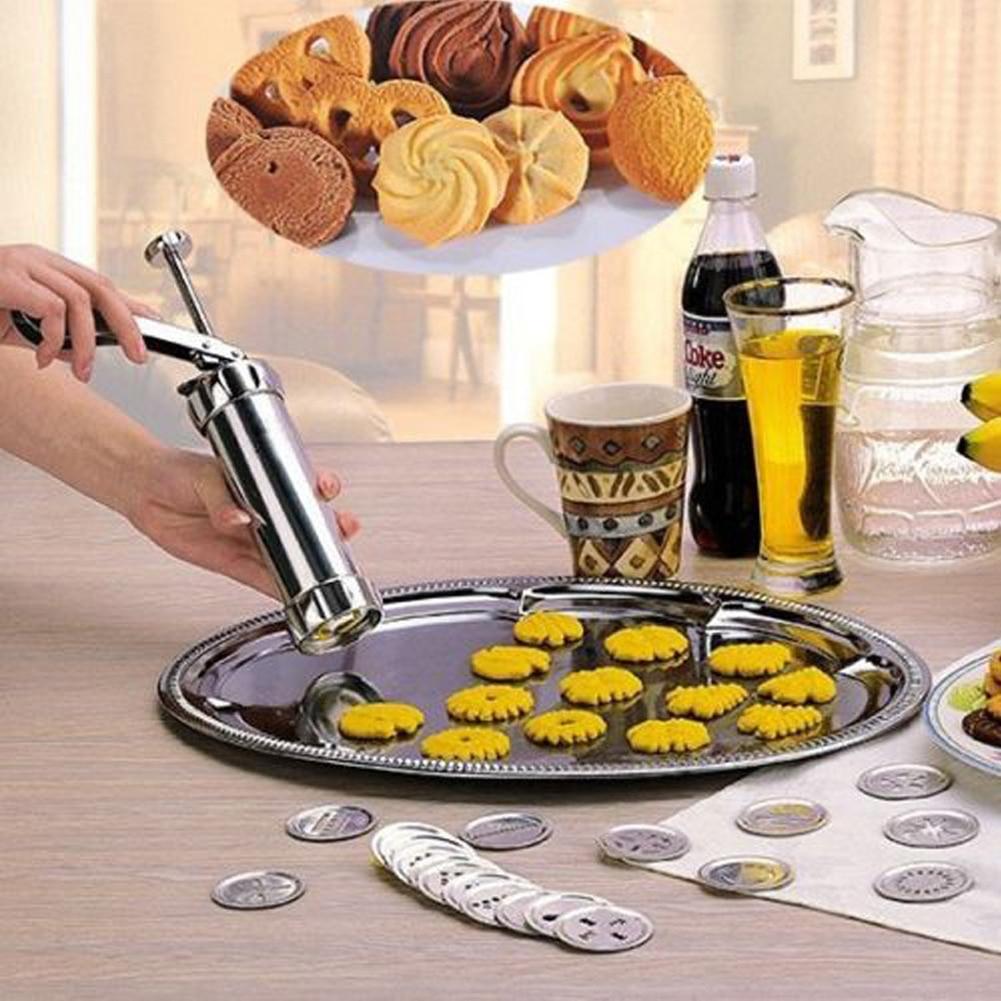 Cookies Press Cutter Kitchen Set With 20 Cookie Molds and 4 Nozzles