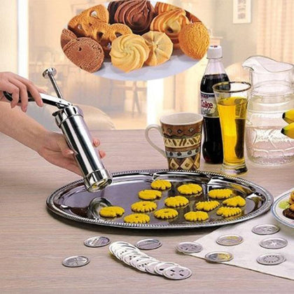 Cookies Press Cutter Kitchen Set With 20 Cookie Molds and 4 Nozzles