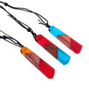 Handmade Vintage Resin Wood Pendant Necklace [10 Variants]