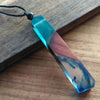 Handmade Vintage Resin Wood Pendant Necklace [10 Variants]