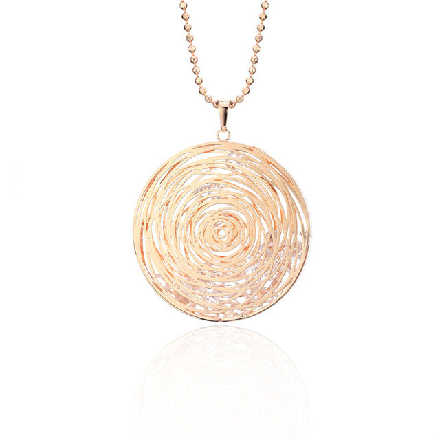 Necklace Sweater Long Sweater Jewelry Geometric