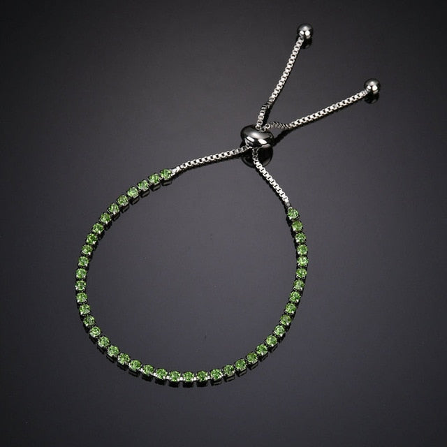 Luxurious Crystal Bracelet Silver