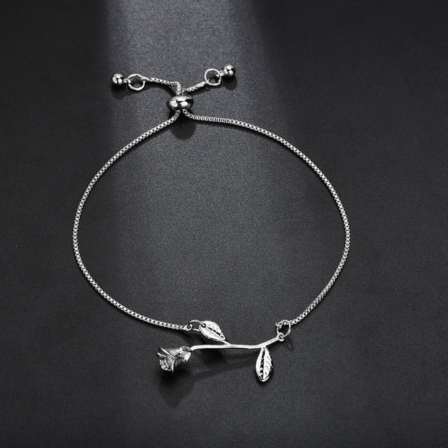 Luxurious Crystal Bracelet Silver