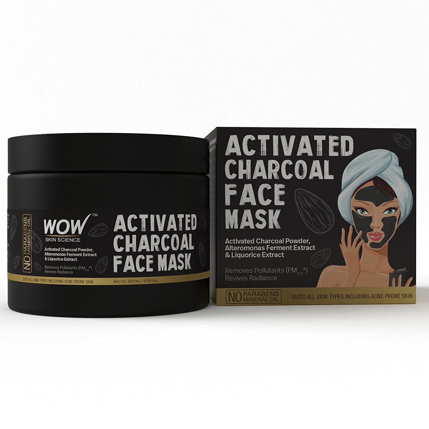WOW Skin Science Activated Charcoal Face Mask